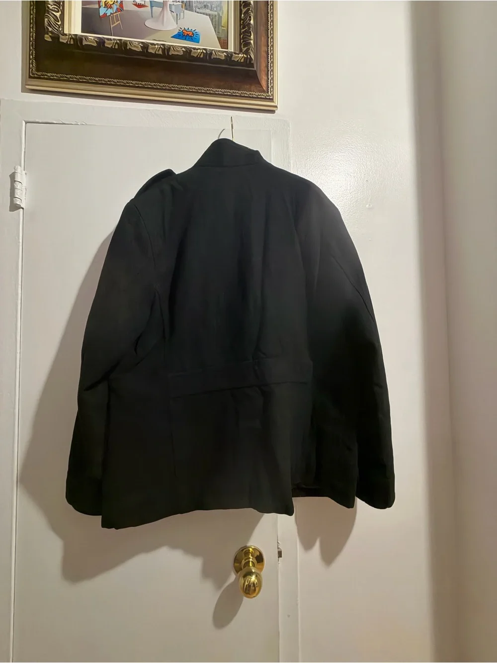 Merona Black Men's Pea Coat with Utility Pockets